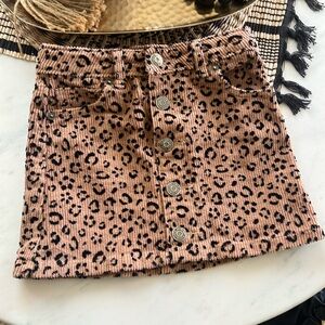Cat and jack leopard print skirt